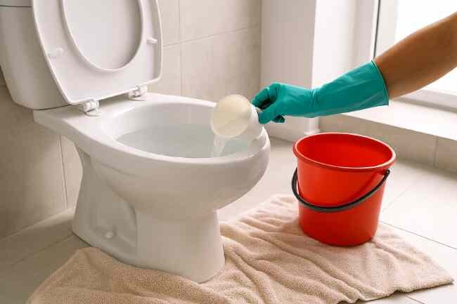 How to Unclog a Toilet Without a Plunger When the Water is High
