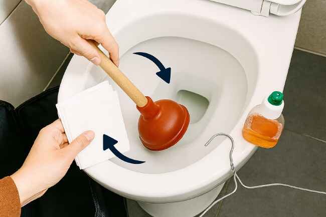 How to Unclog a Toilet with a Plunger